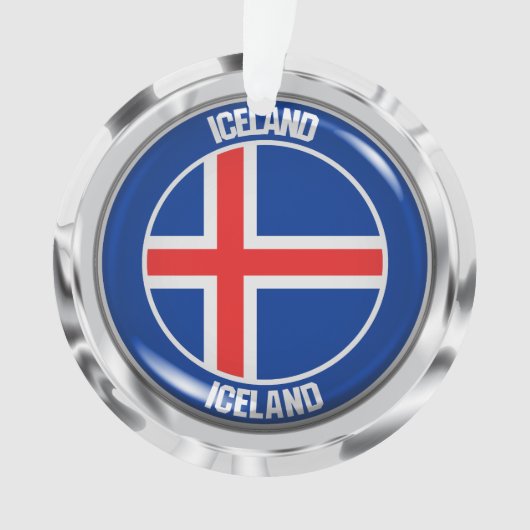 IJslandse Ronde Emblem Ornament (voorkant)