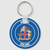 IJslandse Ronde Emblem Sleutelhanger (Voorkant)