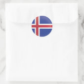 IJslandse ronde-pictogramvlag Ronde Sticker (Tas)