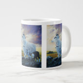 IJslandse schapen, ooien en lammeren, zonnehemel Grote Koffiekop (Voorkant rechts)