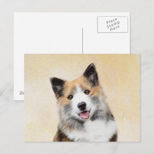 IJslandse scharnierschildering - Oorspronkelijke h Briefkaart (Voorkant / Achterkant)