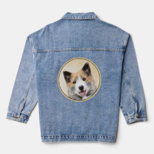 IJslandse scharnierschildering - Oorspronkelijke h Denim Jacket