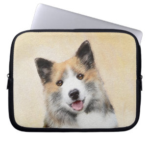 IJslandse scharnierschildering - Oorspronkelijke h Laptop Sleeve