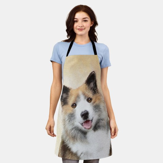 IJslandse scharnierschildering - Oorspronkelijke h Schort (Gedragen)