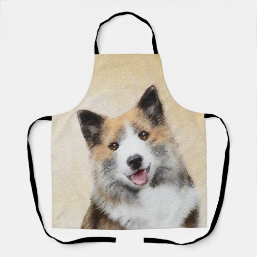 IJslandse scharnierschildering - Oorspronkelijke h Schort (Voorkant)