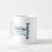 IJslandse Sheepdog Koffiemok (Voorkant links)