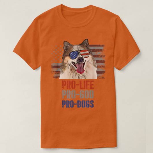 IJslandse Sheepdog Pro Life Pro God Pro Honden T-shirt (Design voorkant)