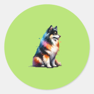IJslandse Sheepdog Ronde Sticker
