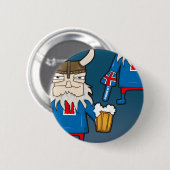IJslandse Viking Fan Button (Voorkant /achterkant)