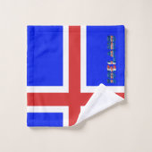 IJslandse vlag Bad Handdoek (Wasdoekje)