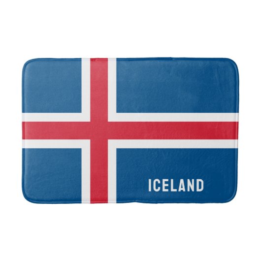 IJslandse vlag Badmat (Voorkant)