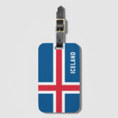 IJslandse vlag Bagagelabel (Voorkant (verticaal))