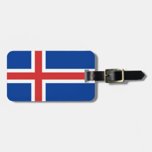 IJslandse vlag Bagagelabel