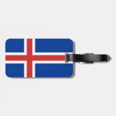 IJslandse vlag Bagagelabel (Achterkant horizontaal)