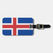 IJslandse vlag Bagagelabel (Voorkant horizontaal)