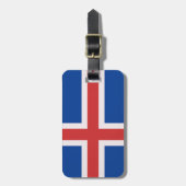 IJslandse vlag Bagagelabel (Voorkant verticaal)