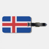 IJslandse vlag Bagagelabel (Achterkant horizontaal)