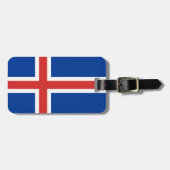 IJslandse vlag Bagagelabel (Voorkant horizontaal)