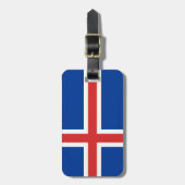 IJslandse vlag Bagagelabel (Voorkant verticaal)