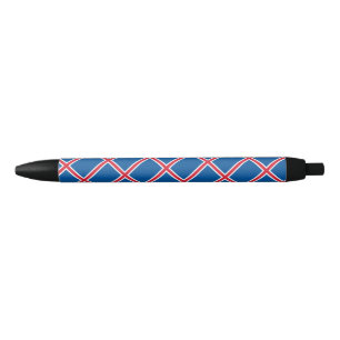 IJslandse vlag balpen Zwarte Inkt Pen