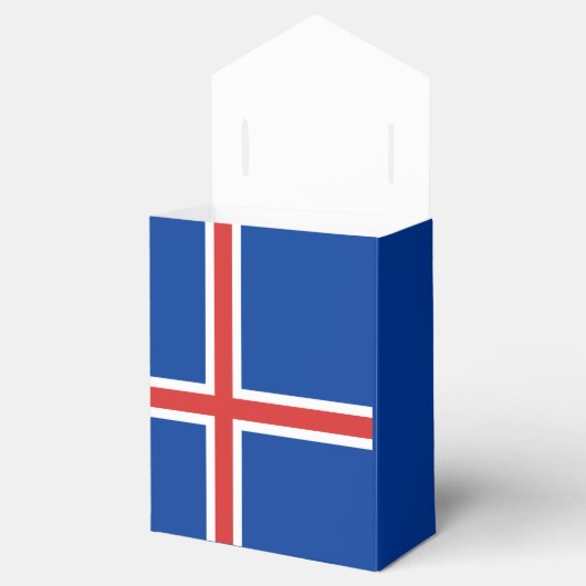 IJslandse vlag Bedankdoosjes (Geopend)