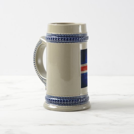 IJslandse vlag Bierpul (Voorkant links)