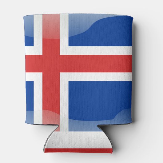 IJslandse vlag Blikjeskoeler (Achterkant)