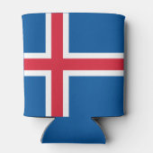 IJslandse vlag Blikjeskoeler (Achterkant)