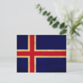 IJslandse vlag Briefkaart (Staand voorkant)