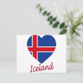 IJslandse vlag Briefkaart (Staand voorkant)