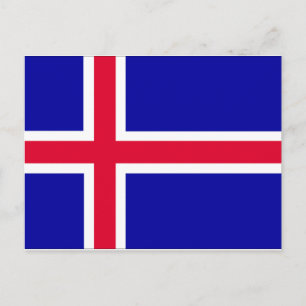 IJslandse vlag Briefkaart