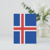 IJslandse vlag Briefkaart (Staand voorkant)