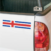 IJslandse vlag Bumpersticker (Op Truck)