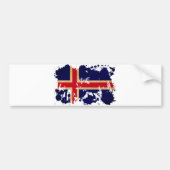 IJslandse vlag Bumpersticker (Voorkant)