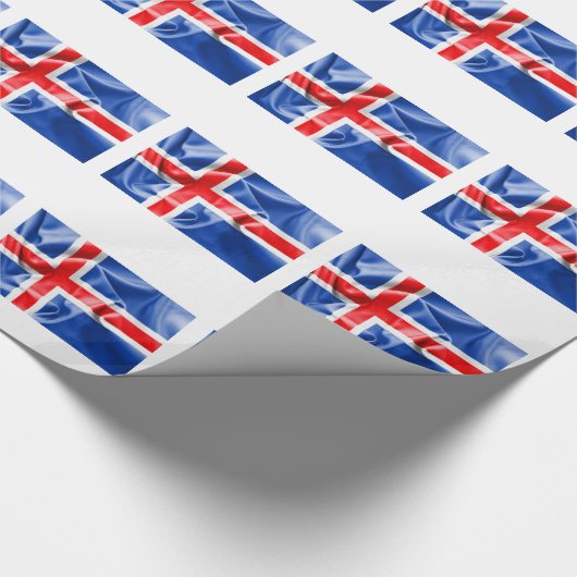 IJslandse vlag Cadeaupapier (Hoek)