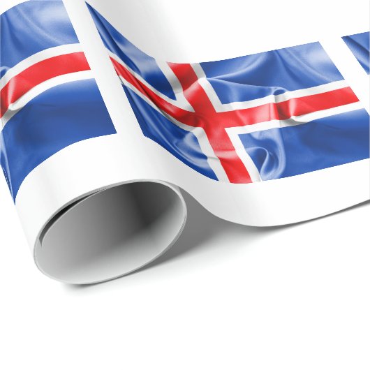 IJslandse vlag Cadeaupapier (Rol Hoek)