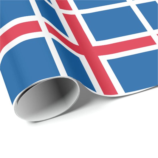 IJslandse vlag Cadeaupapier (Rol Hoek)