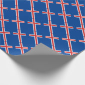 IJslandse vlag Cadeaupapier (Hoek)