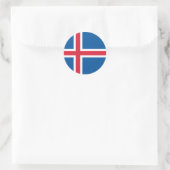 IJslandse vlag Classic Round Sticker (Tas)