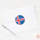 IJslandse vlag Classic Round Sticker (Envelop)