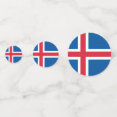IJslandse vlag Confetti (Achterkanten)
