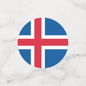 IJslandse vlag Confetti (Kleine voorkant)