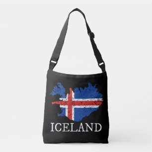IJslandse vlag Crossbody Tas
