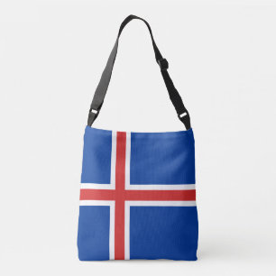 IJslandse vlag Crossbody Tas