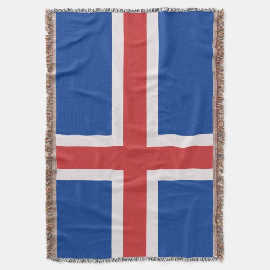 IJslandse vlag Deken (Voorkant Verticaal)