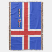 IJslandse vlag Deken (Voorkant Verticaal)