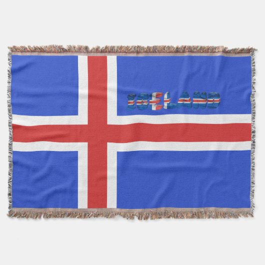 IJslandse vlag Deken (Voorkant)