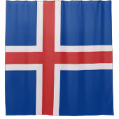 IJslandse vlag Douchegordijn (Voorkant)