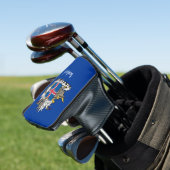IJslandse vlag en Golf IJslandse Hoesjes/clubs Golfheadcover (Insitu)