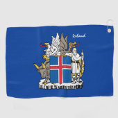 IJslandse vlag en IJsland golf, Reykjavik/sport Golfhanddoek (Horizontaal)